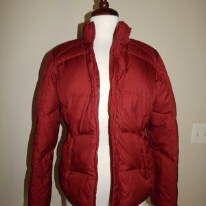 EDDIE BAUER Red Premium Goose Down Jack Coat Winter SIZE SMALL